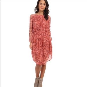Free People midi printed dress.